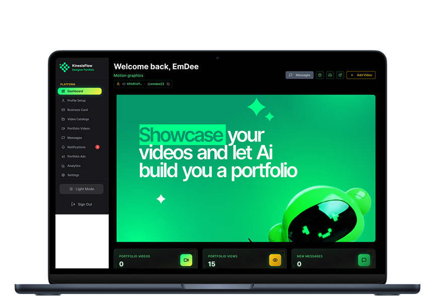 KinesisFlow Dashboard Preview